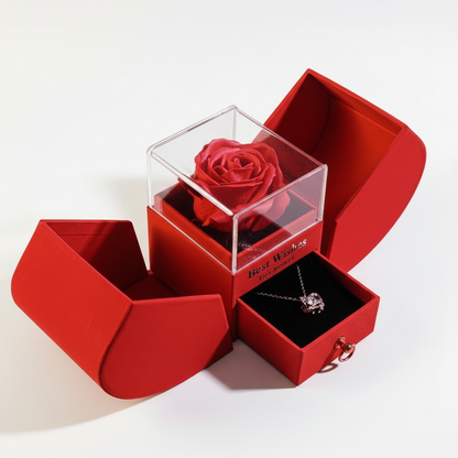 Rose Gift Box Soap Flower Artificial Rose Window Storage Box for Wedding Girlfriend Valentines Day Birthday Gifts 2023